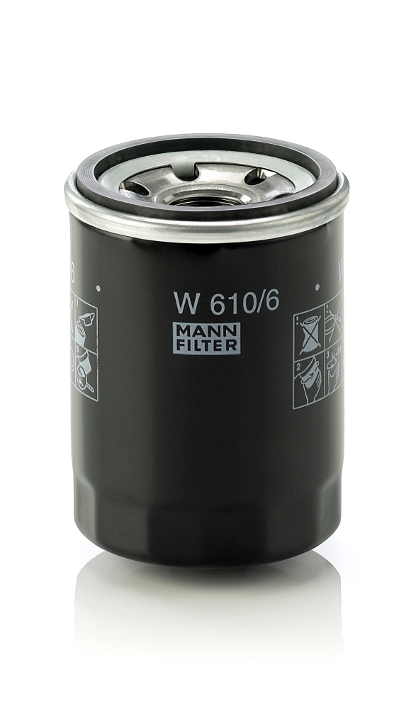 Filtro de aceite MANN-FILTER W 610/6 · Honda CR-V 2007–act., Honda Civic 2005–2012