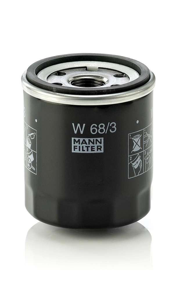 Filtro de aceite MANN-FILTER W 68/3 · Toyota Corolla 2006–2014, Toyota RAV4 2005–2013