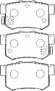 Juego de pastillas de freno AISIN C2N015 · Honda Civic 2005–2012
