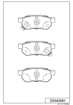 Juego de pastillas de freno MK Kashiyama D5042MH · Toyota Hilux 2006–2015, Toyota RAV4 2005–2013
