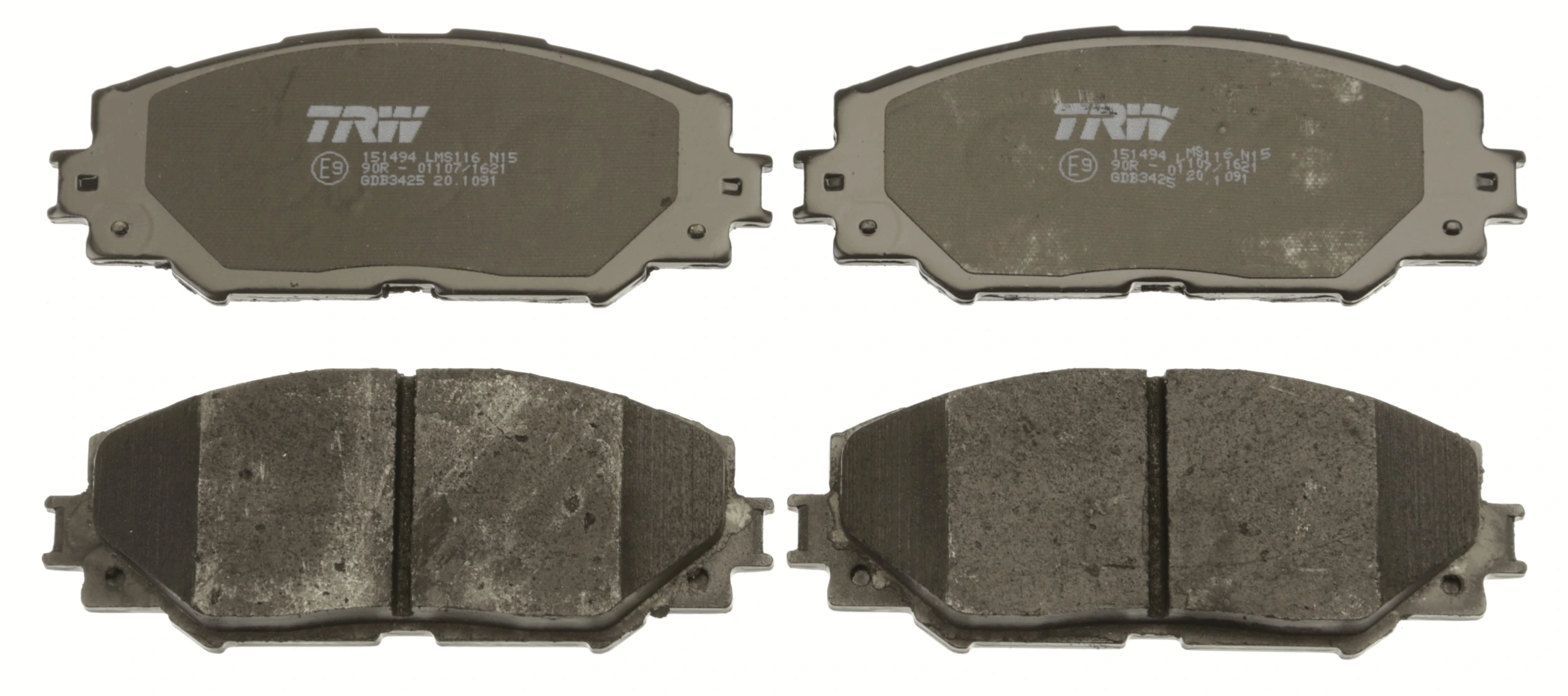 Juego de pastillas de freno TRW GDB3425 · Toyota Corolla 2006–2014, Toyota RAV4 2005–2013