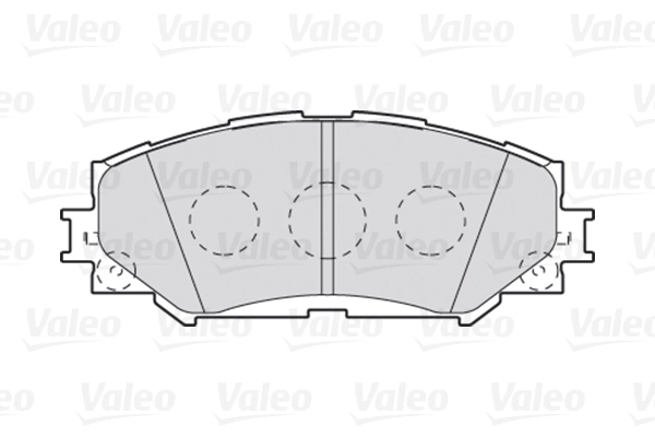 Juego de pastillas de freno VALEO 301943 · Toyota Corolla 2006–2014, Toyota RAV4 2005–2013